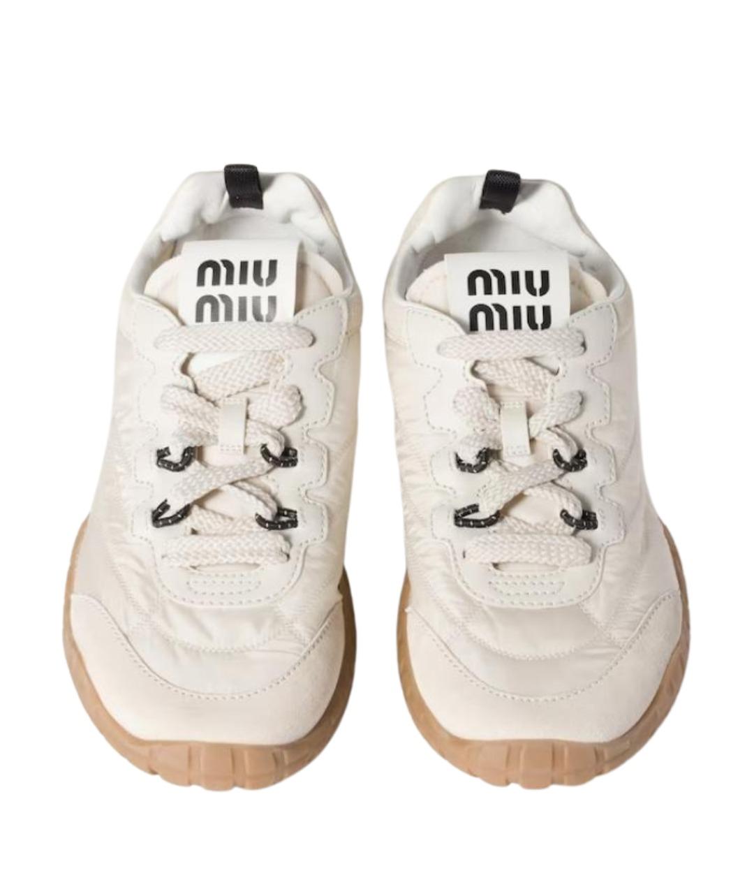 MIU MIU Белые кроссовки, фото 3