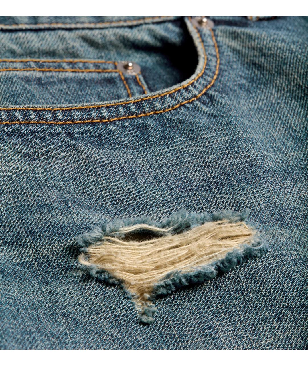 CHRISTIAN DIOR Синие хлопковые джинсы, фото 2