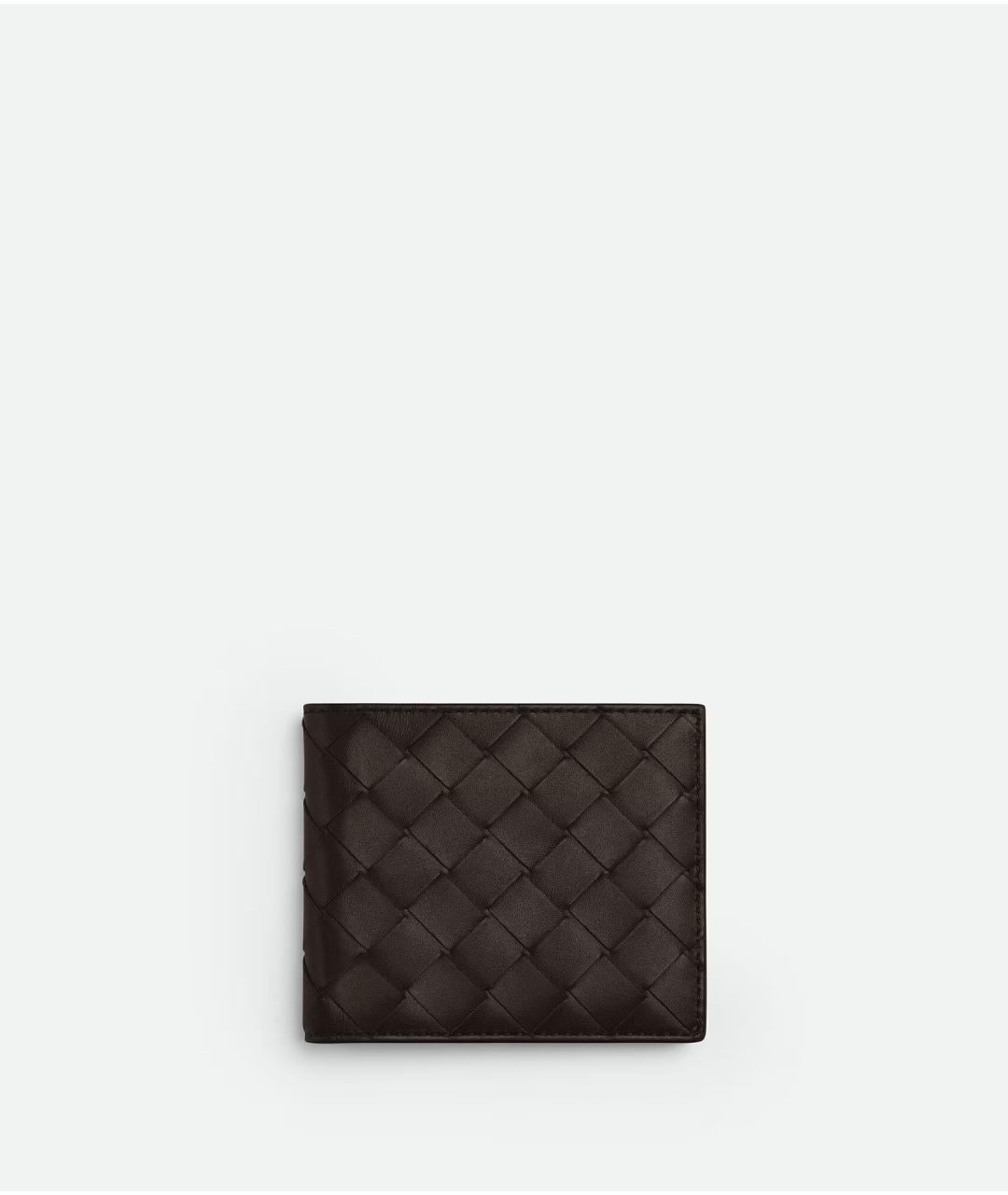BOTTEGA VENETA Коричневый кожаный кошелек, фото 1