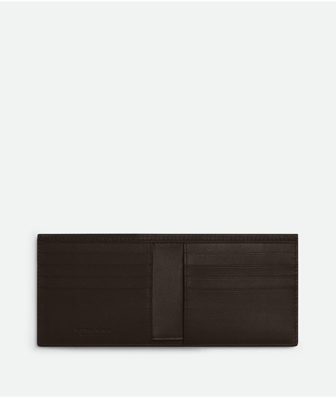 BOTTEGA VENETA Коричневый кожаный кошелек, фото 2
