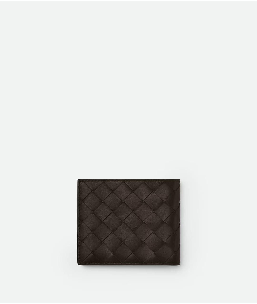 BOTTEGA VENETA Коричневый кожаный кошелек, фото 3