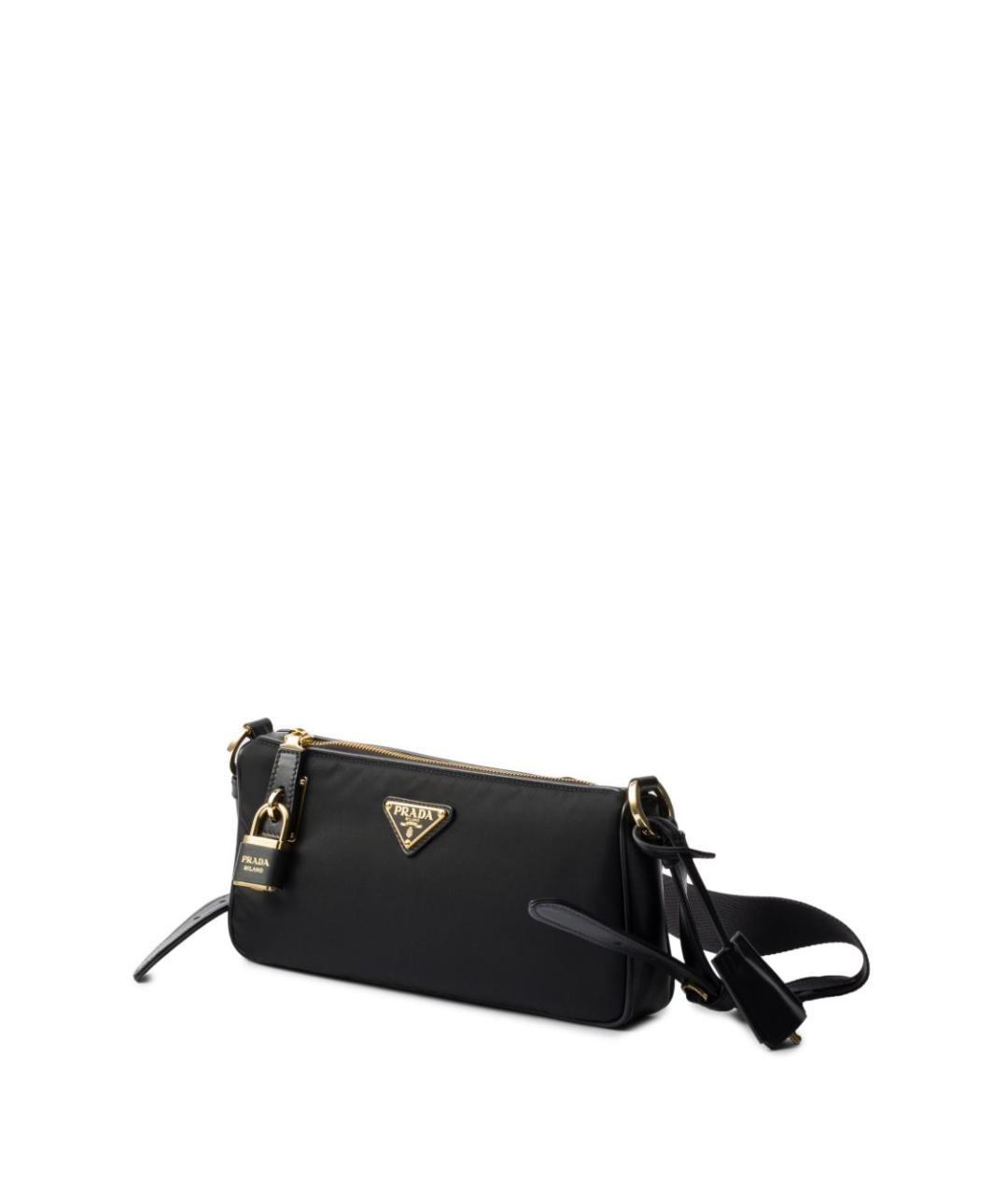 PRADA Черная тканевая сумка через плечо, фото 3