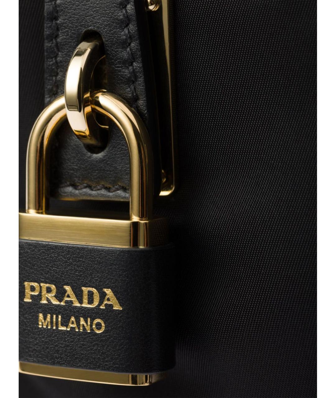 PRADA Черная тканевая сумка через плечо, фото 2