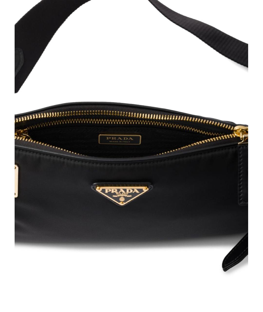 PRADA Черная тканевая сумка через плечо, фото 5