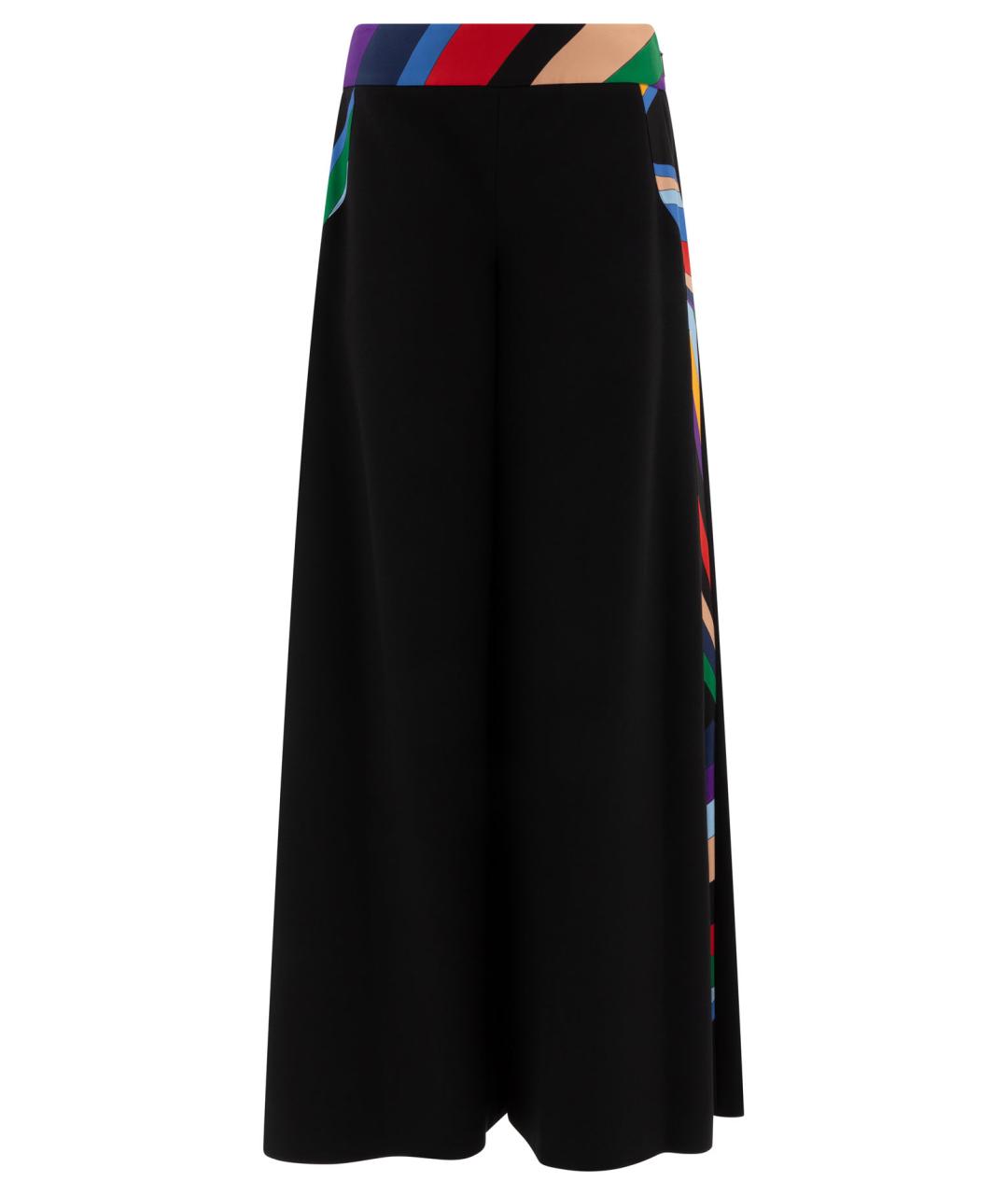 PUCCI Черные полиэстеровые брюки широкие, фото 1