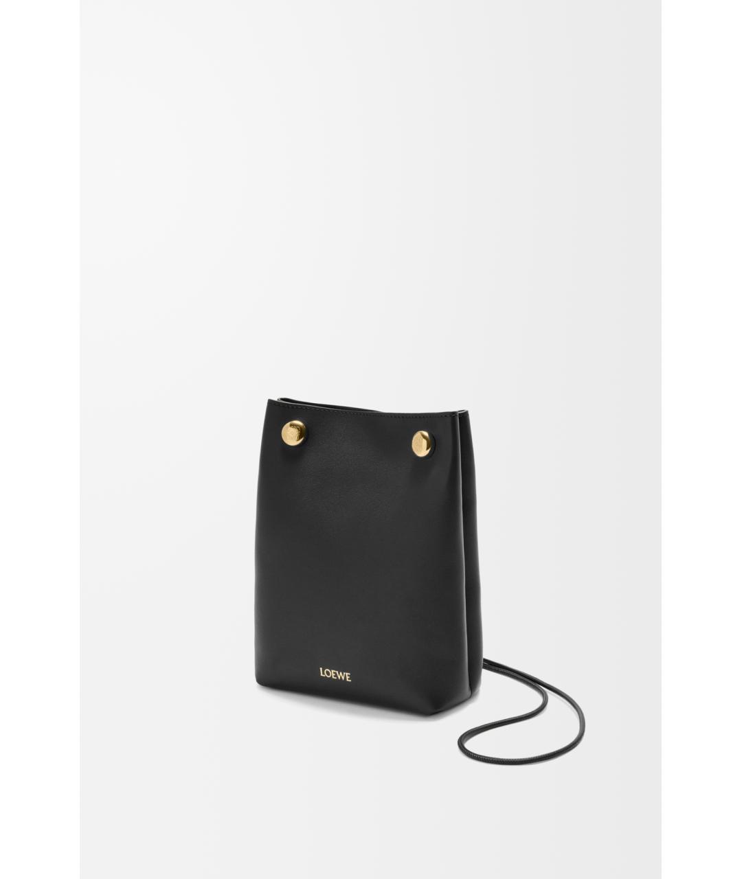 LOEWE Черная кожаная сумка через плечо, фото 2