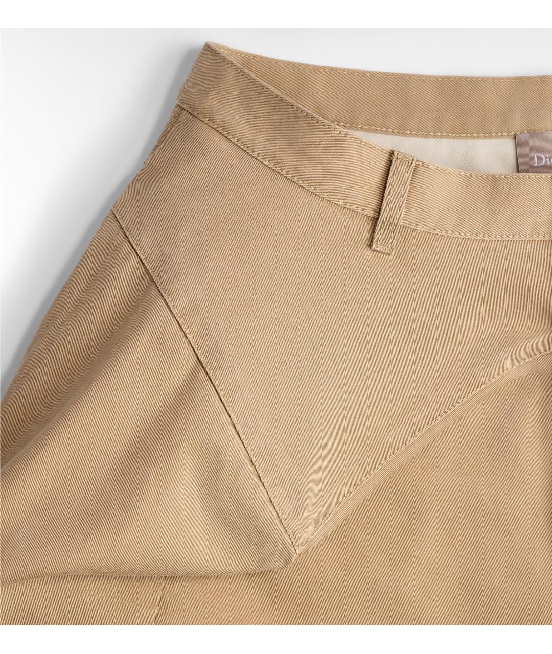 CHRISTIAN DIOR Бежевые хлопковые шорты, фото 3