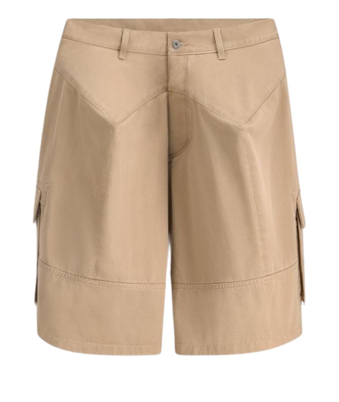 CHRISTIAN DIOR Бежевые хлопковые шорты, фото 1