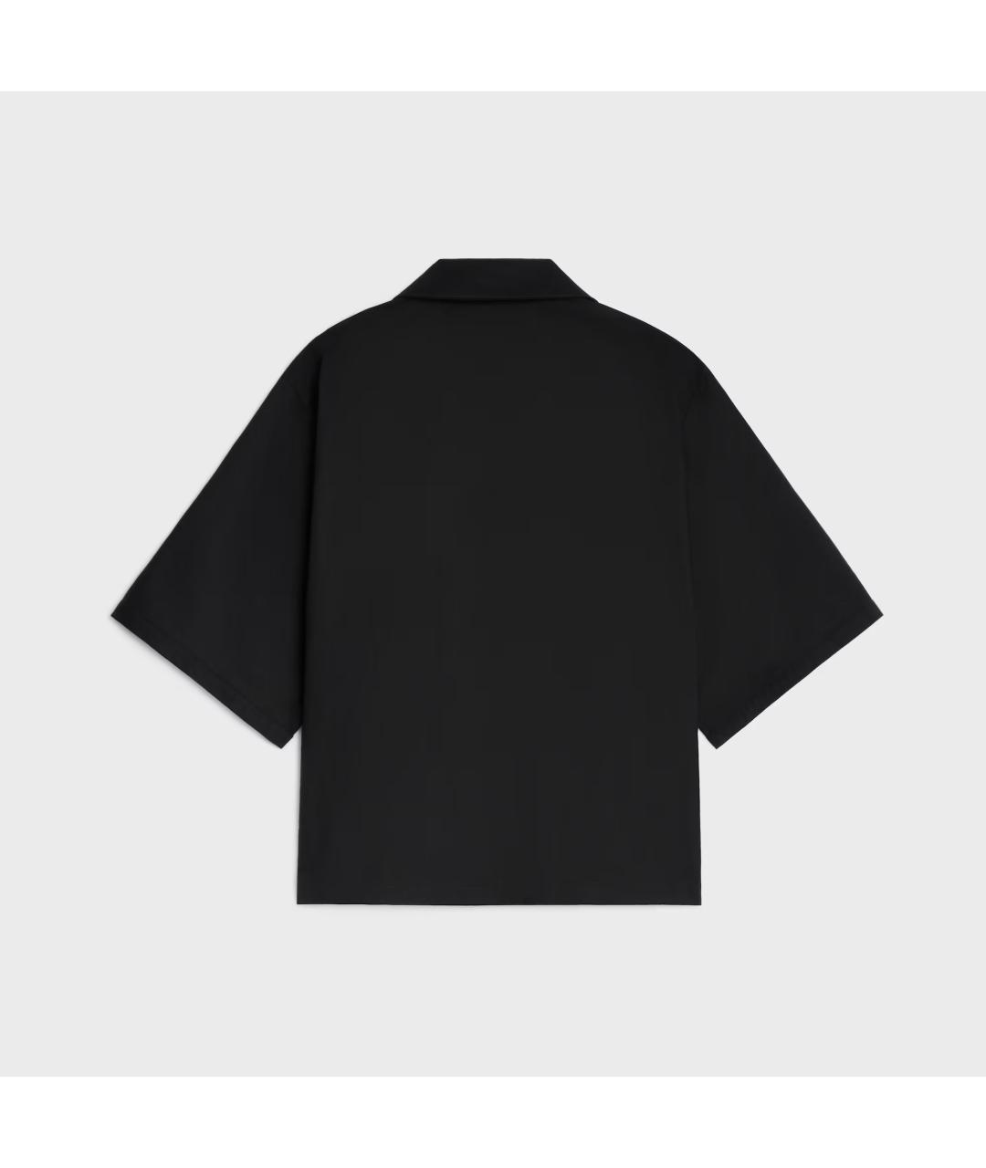 CELINE Черная хлопковая кэжуал рубашка, фото 2