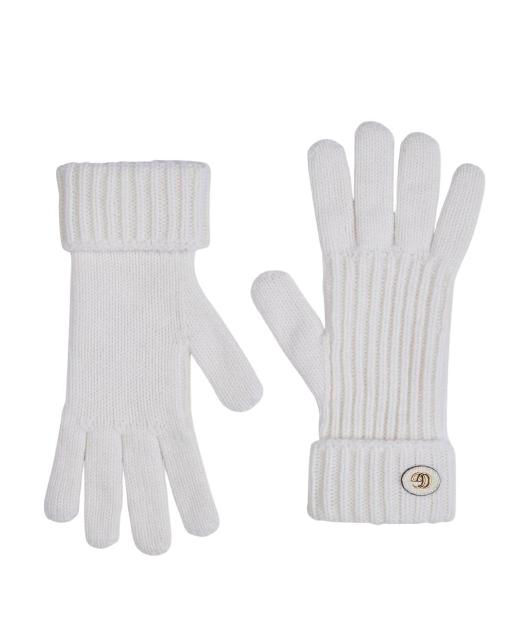 GUCCI Белые шерстяные перчатки, фото 1