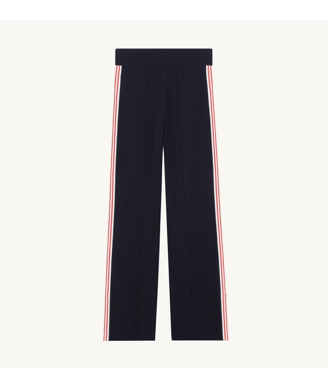 AUTRY Синие вискозные прямые брюки, фото 2