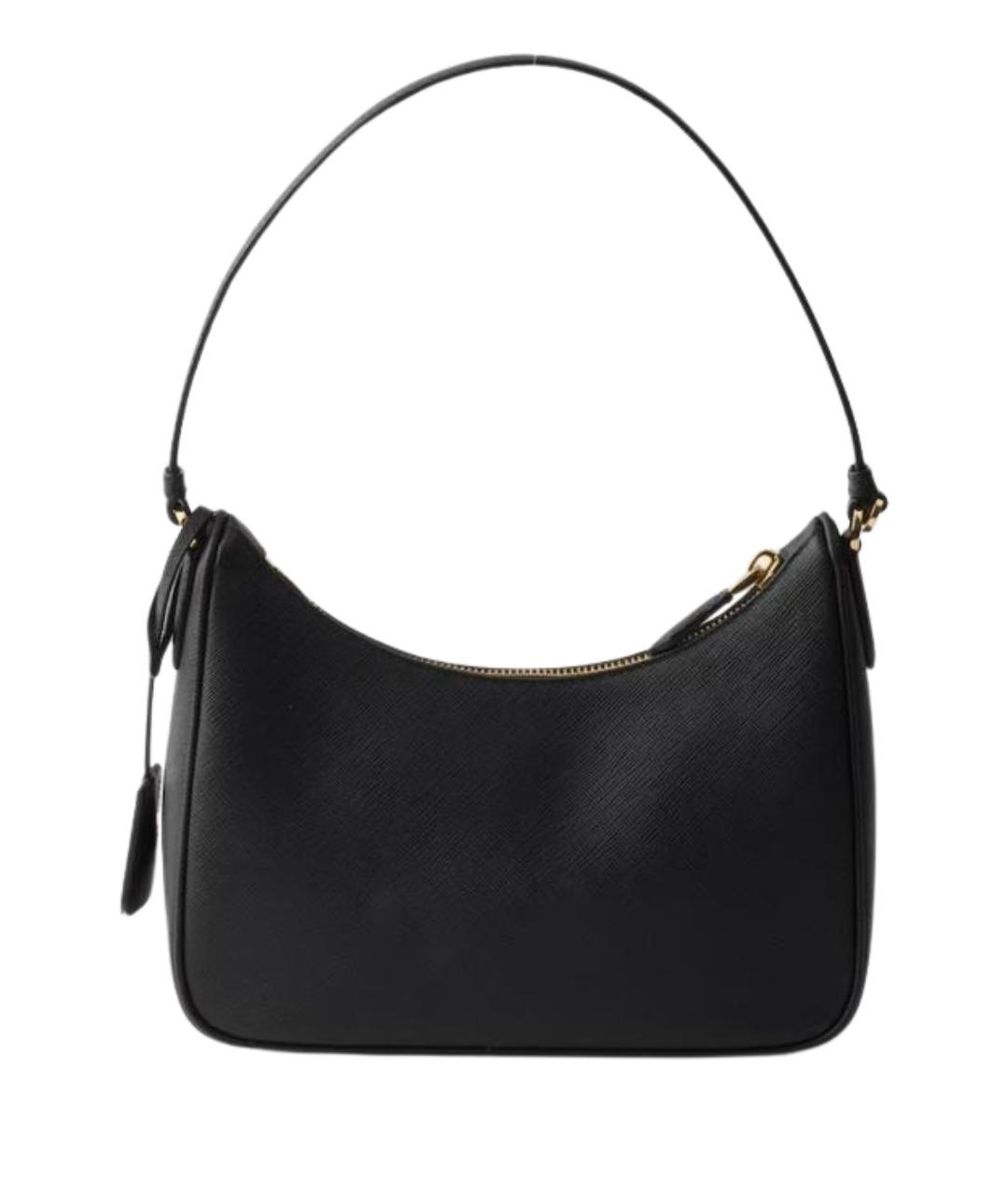 PRADA Черная кожаная сумка через плечо, фото 5