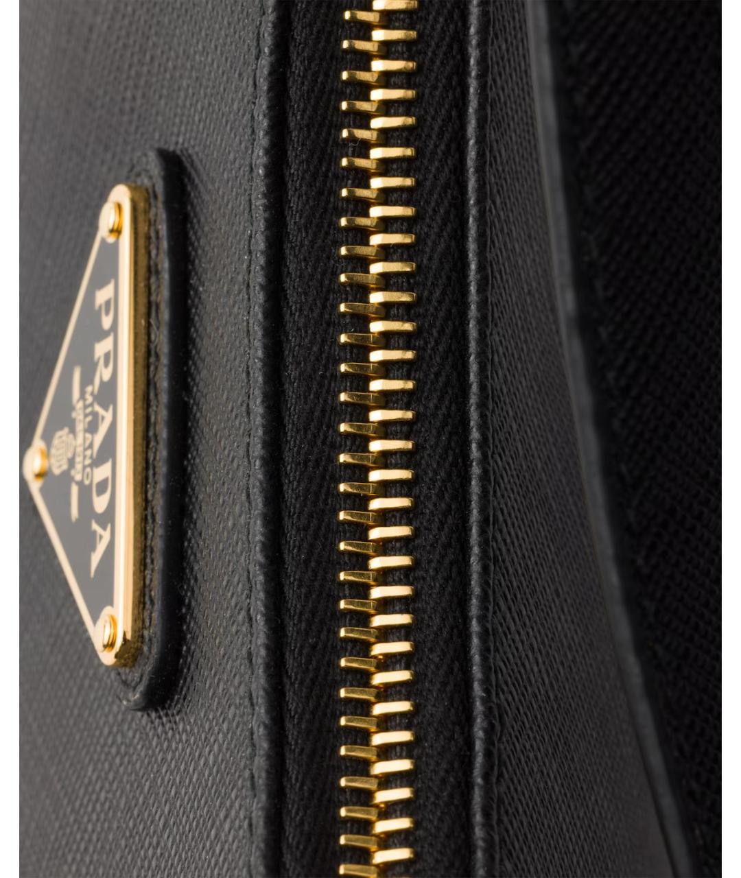 PRADA Черная кожаная сумка через плечо, фото 3