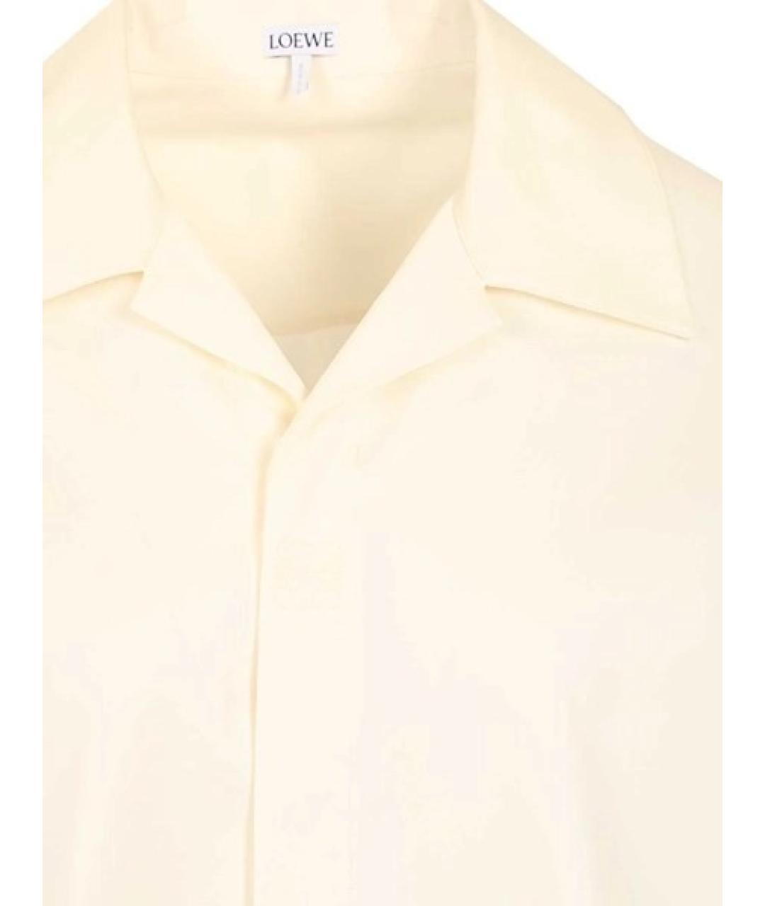 LOEWE Белая хлопковая кэжуал рубашка, фото 4