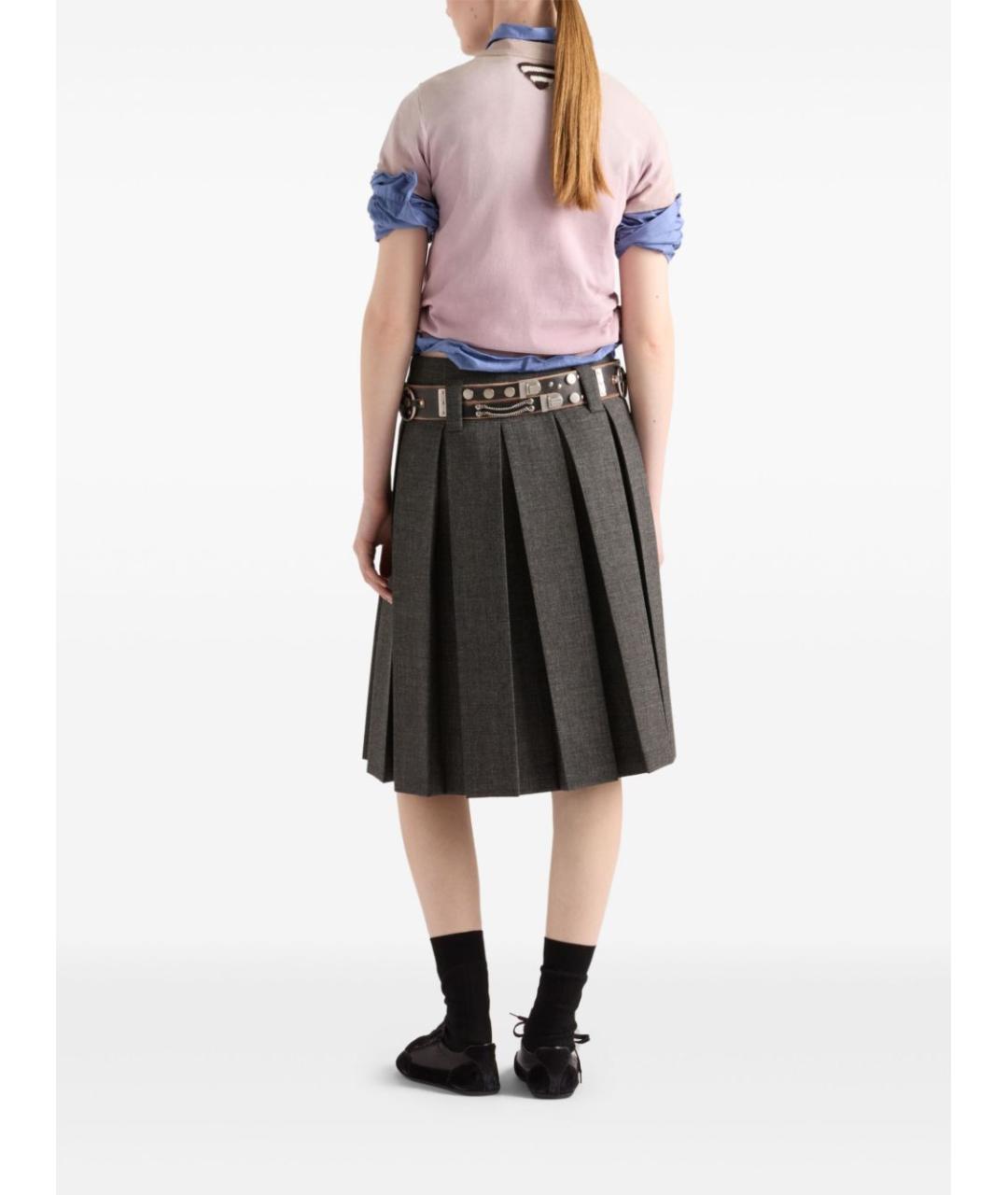 PRADA Розовая хлопковая футболка, фото 5