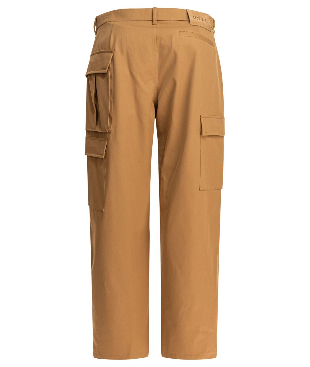 LOEWE Бежевые повседневные брюки, фото 2
