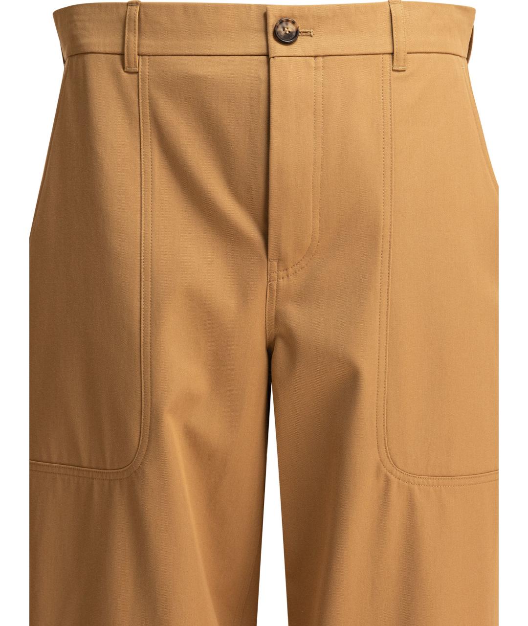 LOEWE Бежевые повседневные брюки, фото 3