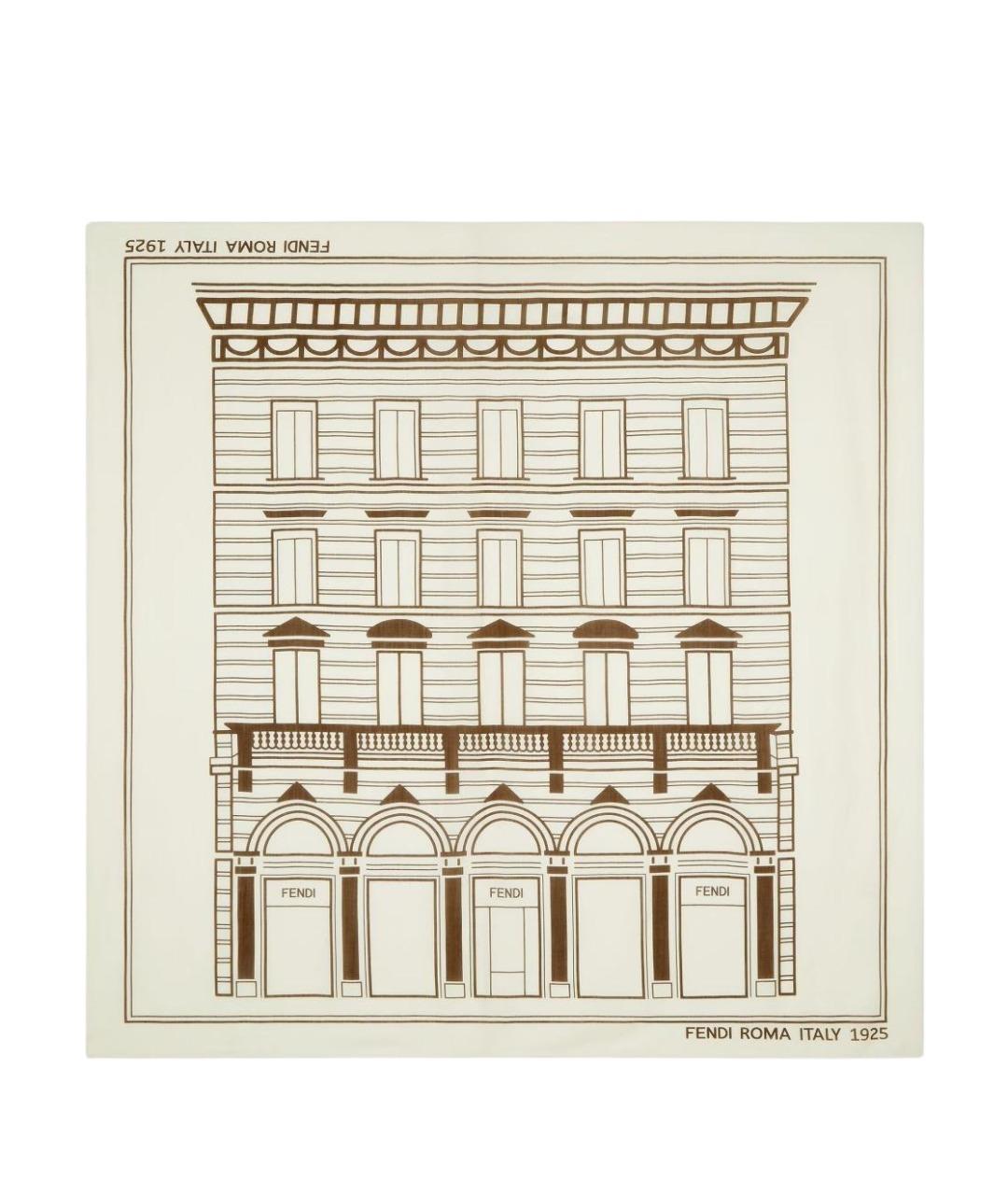 FENDI Мульти хлопковый шарф, фото 1