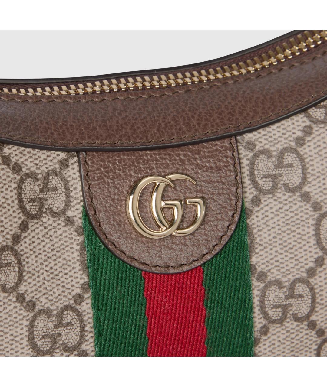 GUCCI Бежевая сумка с короткими ручками, фото 5