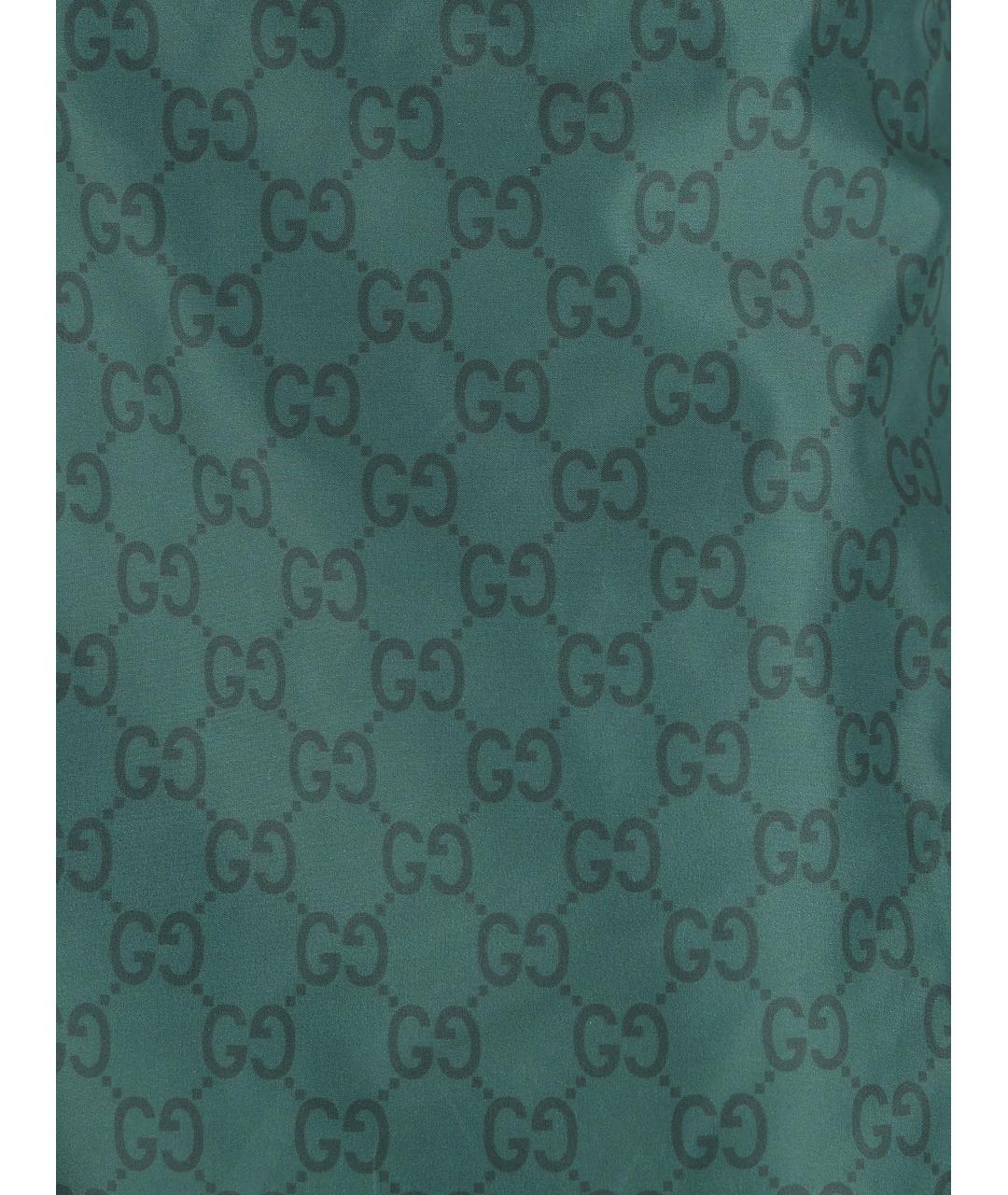 GUCCI Зеленые полиамидовые шорты, фото 4