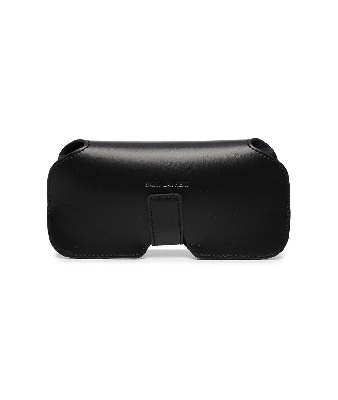 SAINT LAURENT Коричневые металлические солнцезащитные очки, фото 3