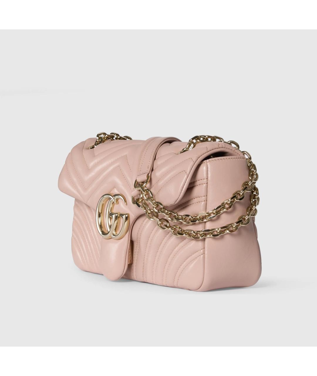 GUCCI Розовая кожаная сумка через плечо, фото 5