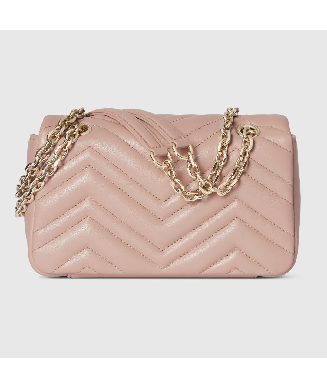 GUCCI Розовая кожаная сумка через плечо, фото 4
