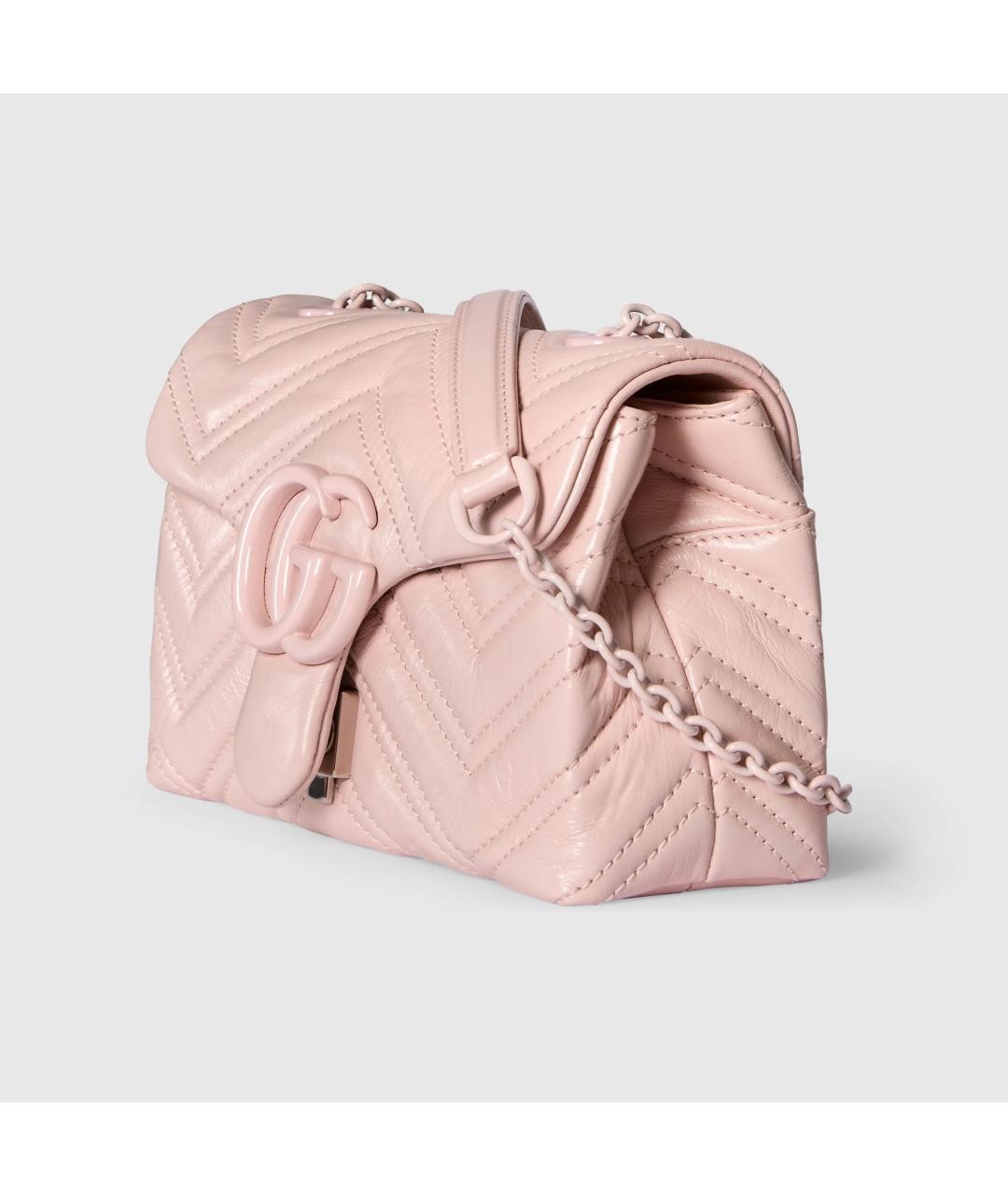 GUCCI Розовая кожаная сумка через плечо, фото 5