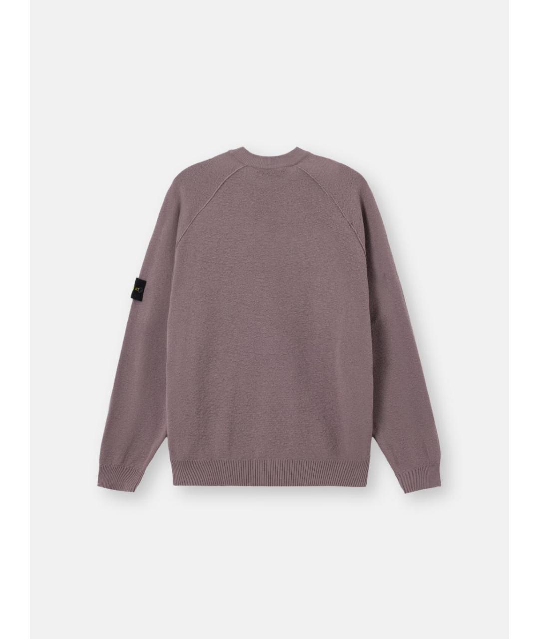 STONE ISLAND Фиолетовый хлопковый джемпер / свитер, фото 2