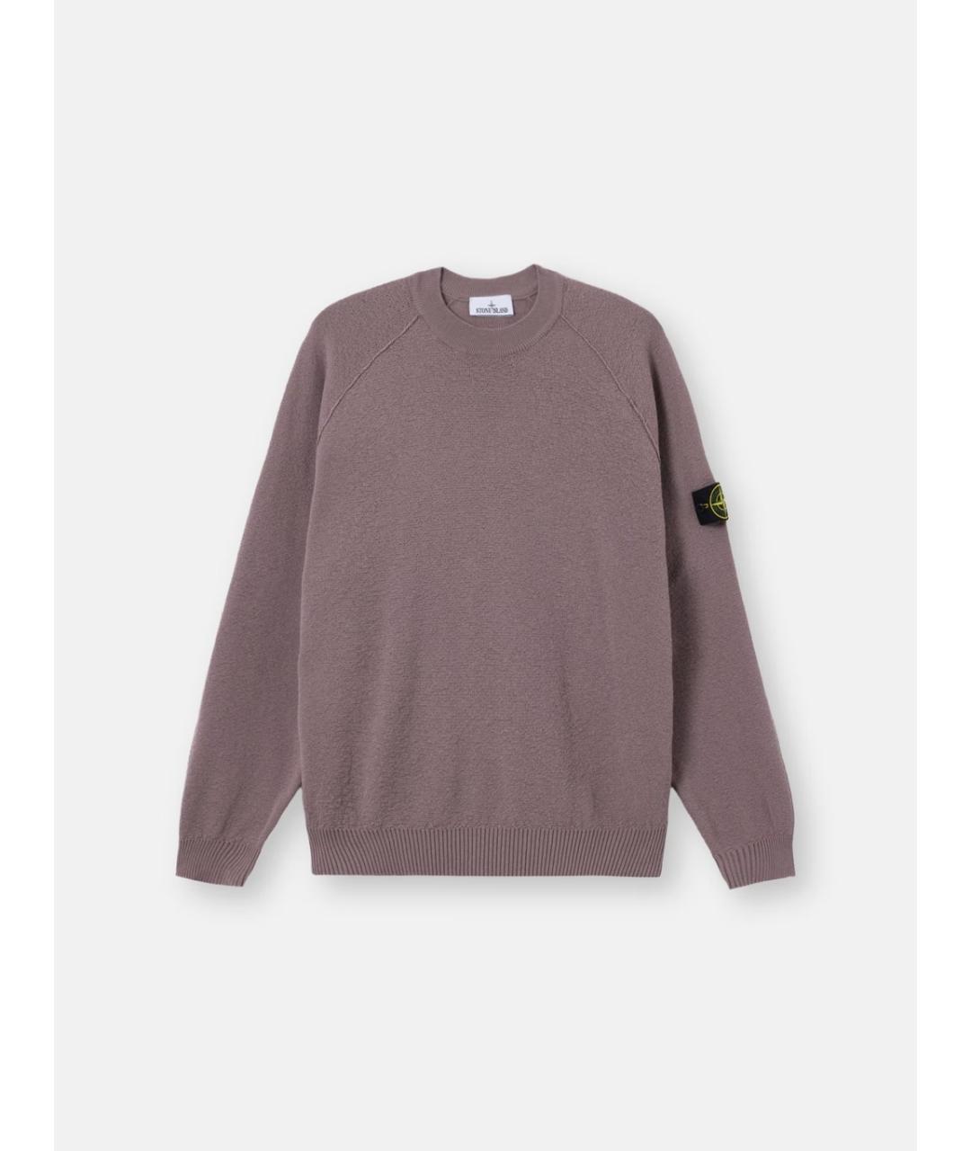 STONE ISLAND Фиолетовый хлопковый джемпер / свитер, фото 3