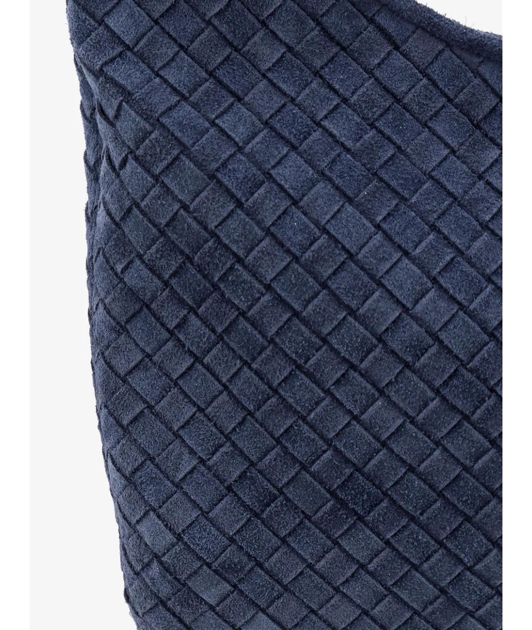 BOTTEGA VENETA Синяя кожаная сумка на плечо, фото 3