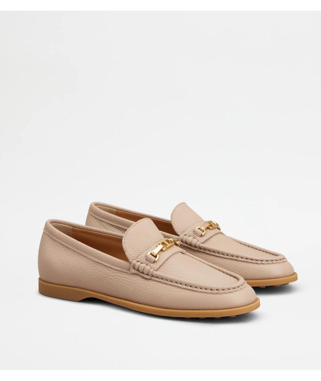 TOD'S Розовые кожаные лоферы, фото 2