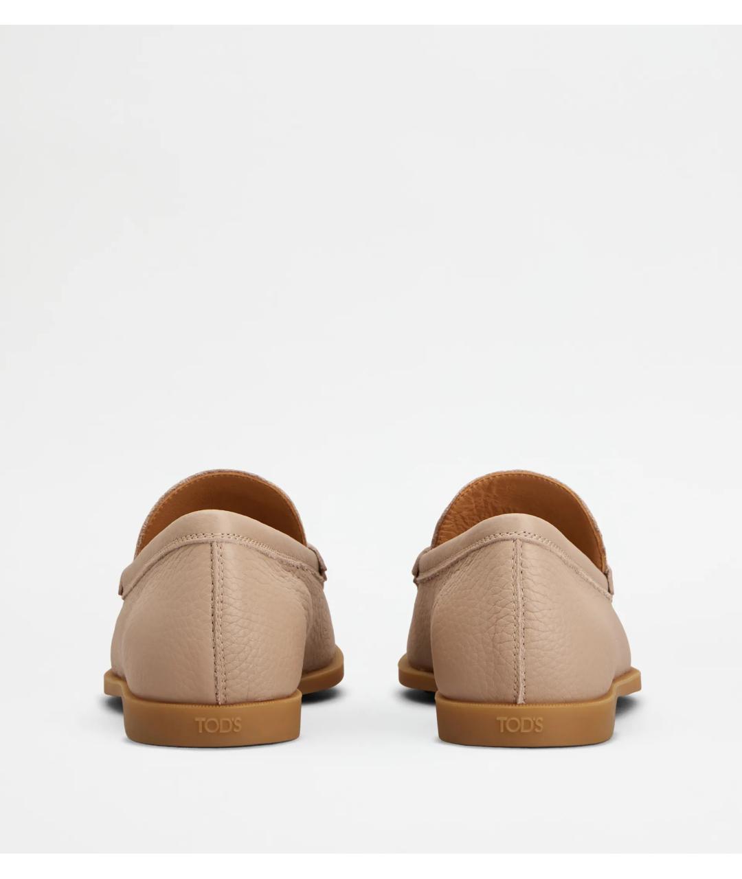 TOD'S Розовые кожаные лоферы, фото 3