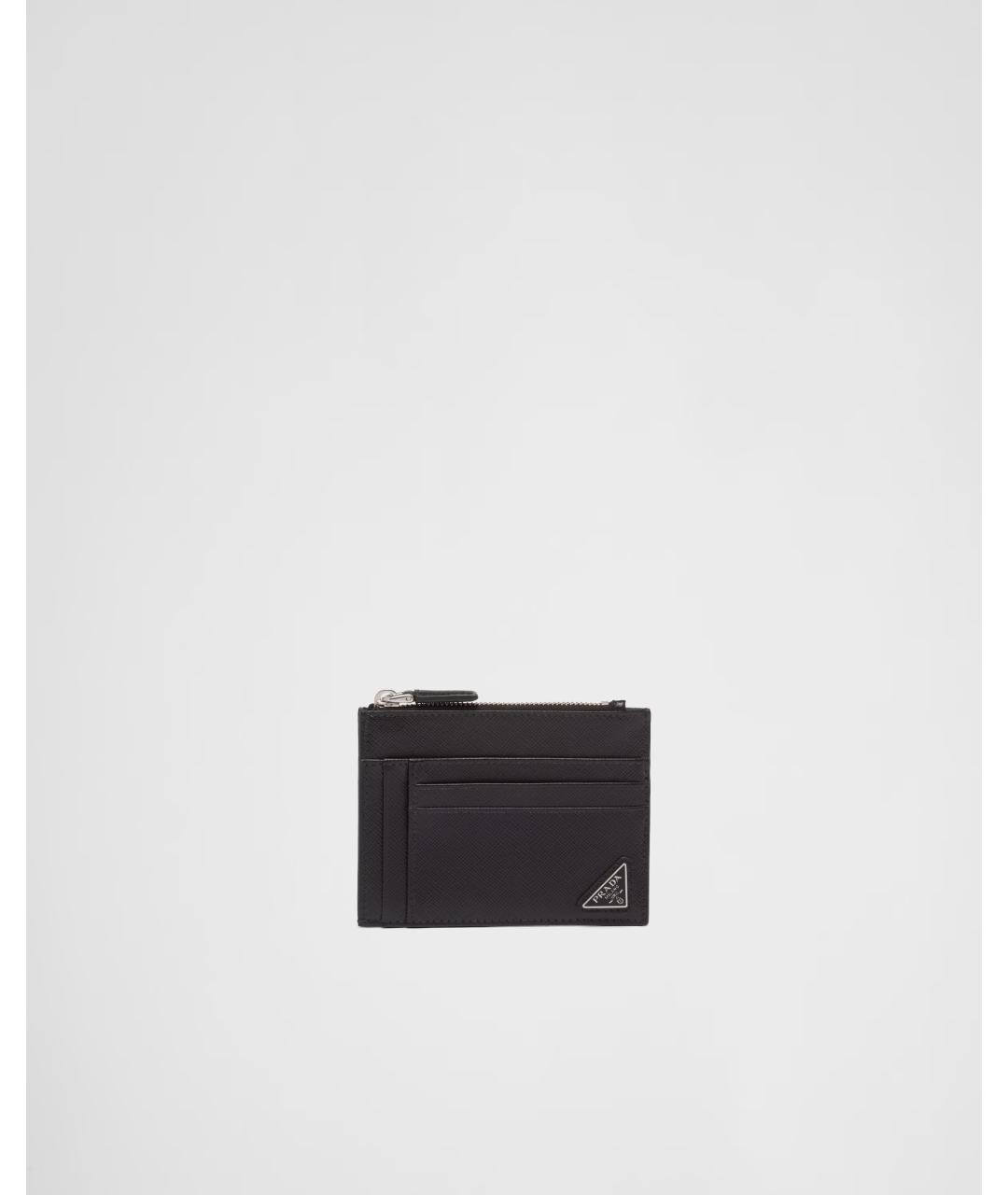 PRADA Черный кожаный кошелек, фото 5