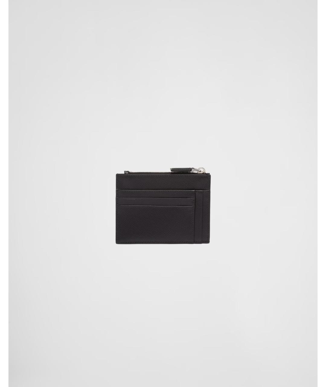 PRADA Черный кожаный кошелек, фото 2