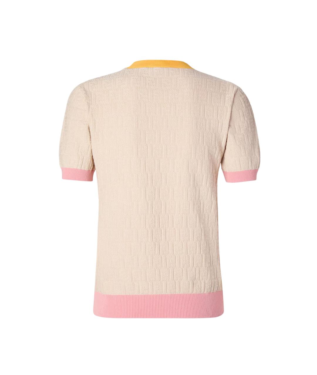 FENDI Бежевый хлопковый джемпер / свитер, фото 2