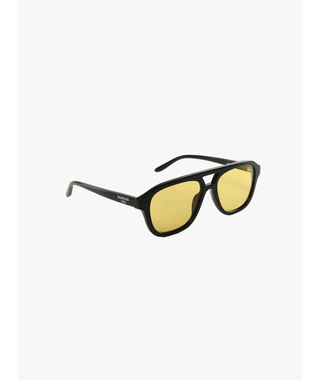 BALENCIAGA Черные пластиковые солнцезащитные очки, фото 2