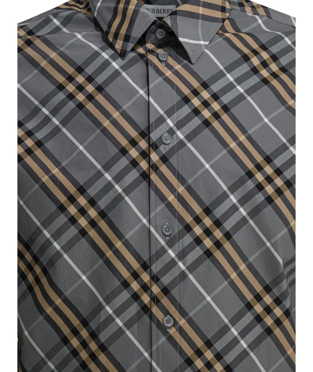 BURBERRY Мульти хлопковая кэжуал рубашка, фото 3