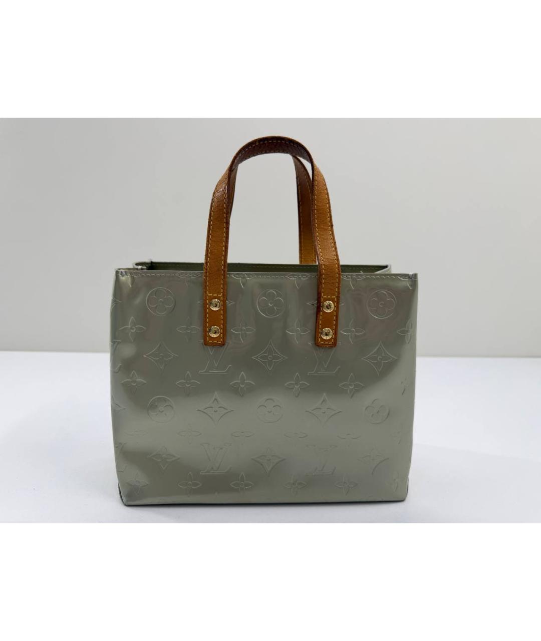 LOUIS VUITTON Зеленая сумка с короткими ручками из лакированной кожи, фото 10