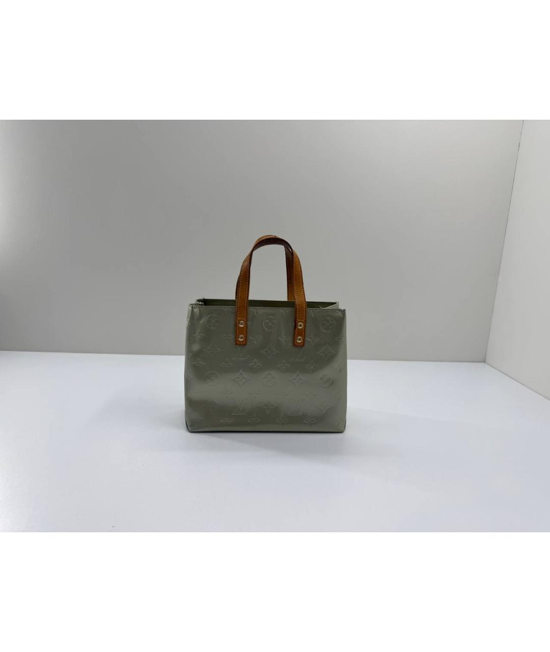 LOUIS VUITTON Зеленая сумка с короткими ручками из лакированной кожи, фото 9