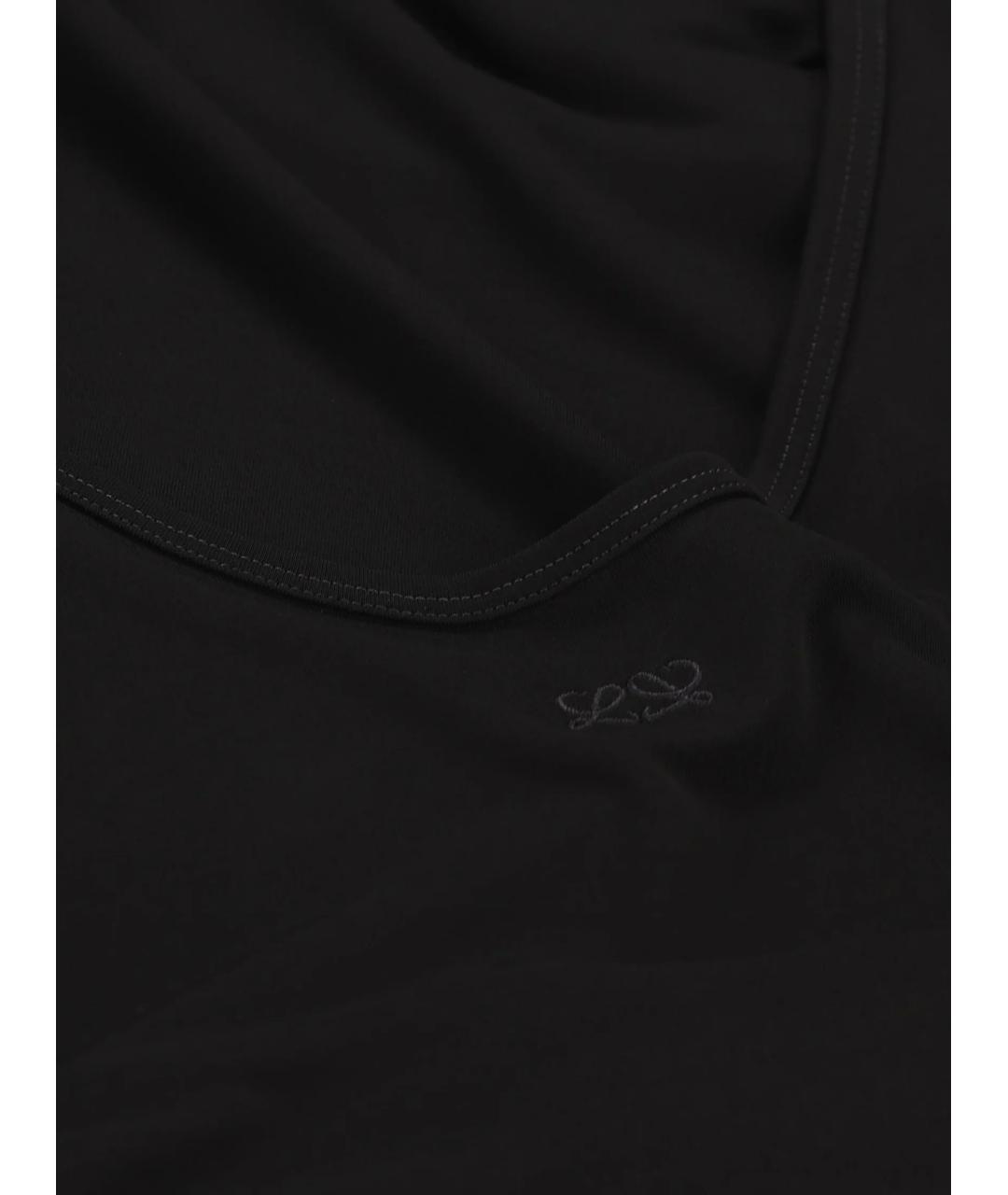 LOEWE Черное вискозное повседневное платье, фото 4