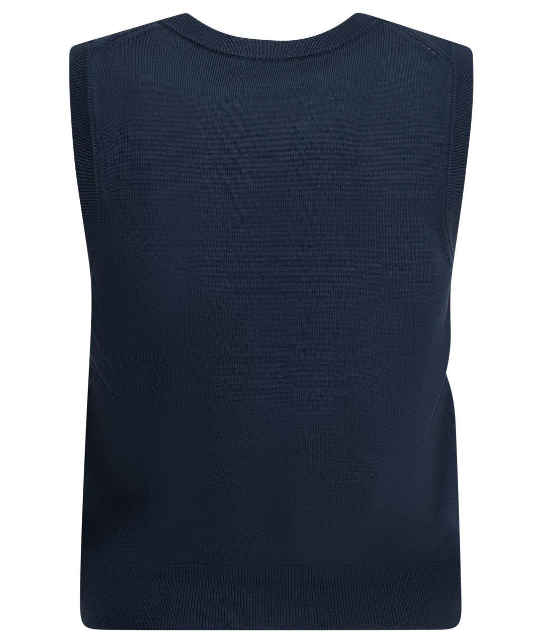 CELINE Синяя шерстяная жилетка, фото 2