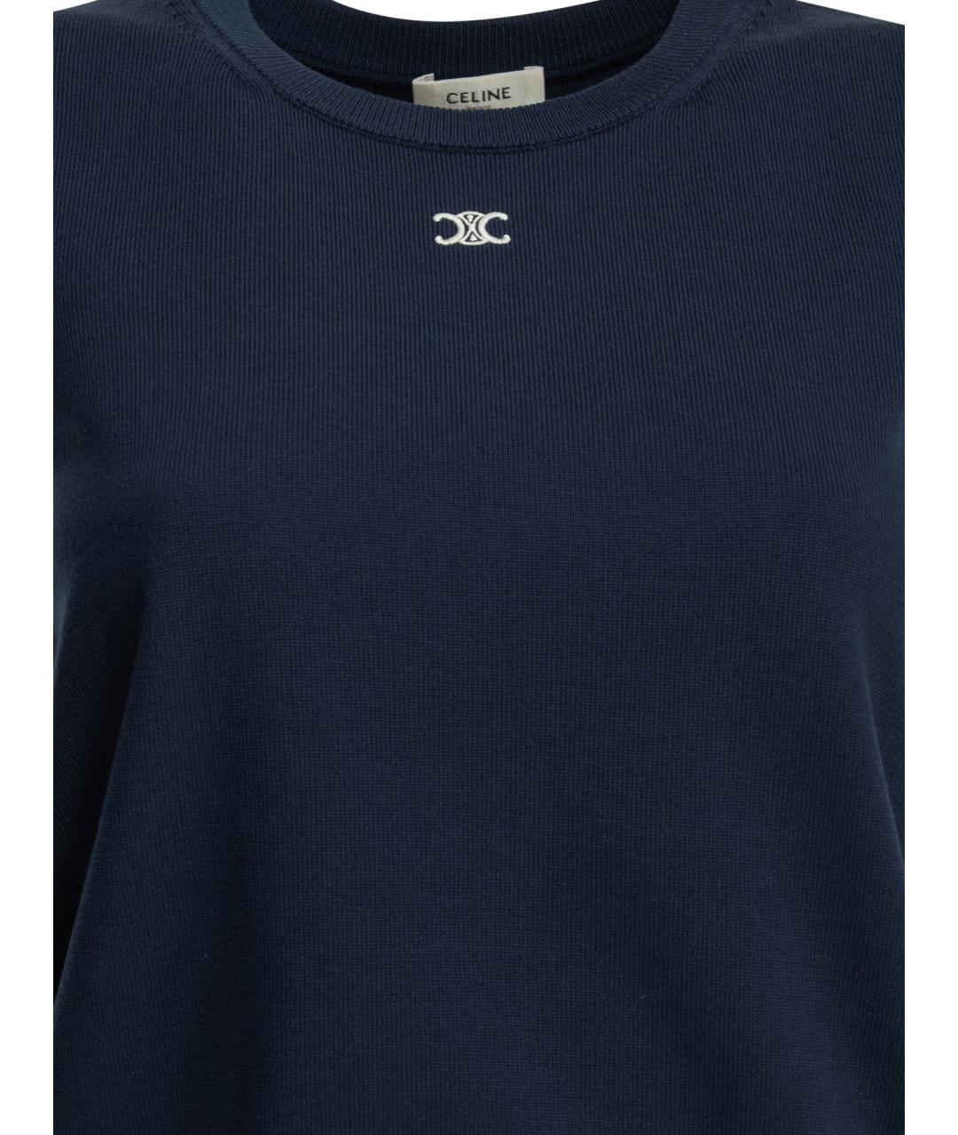 CELINE Синяя шерстяная жилетка, фото 4