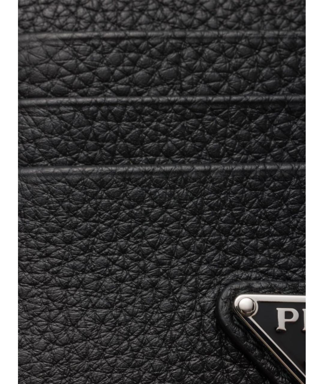 PRADA Черный кожаный кардхолдер, фото 2