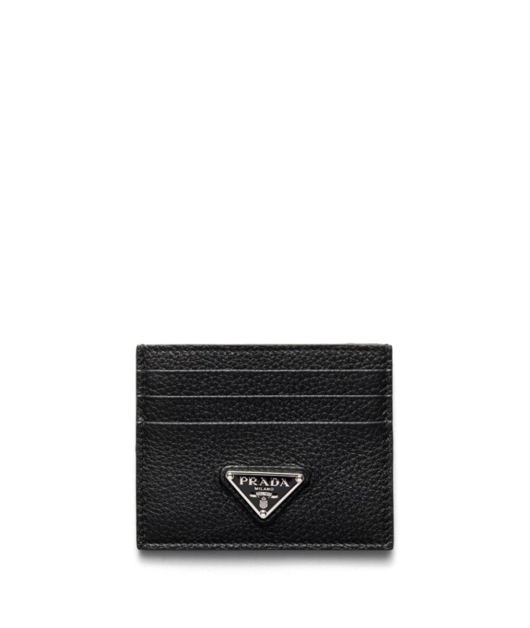 PRADA Черный кожаный кардхолдер, фото 4