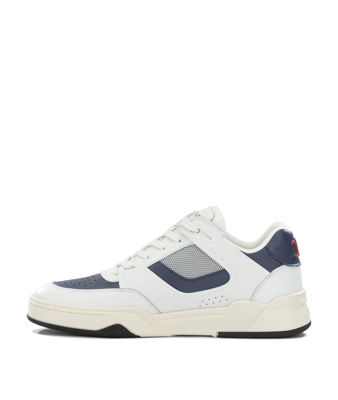 CELINE Белые кожаные низкие кроссовки / кеды, фото 3