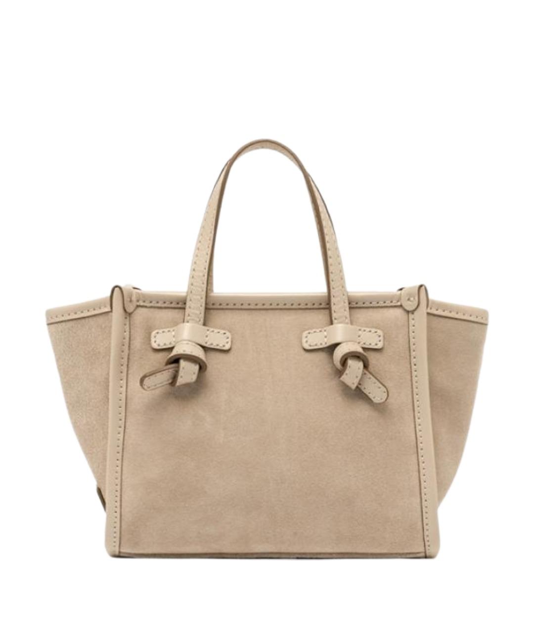 Gianni Chiarini Бежевая замшевая сумка тоут, фото 1