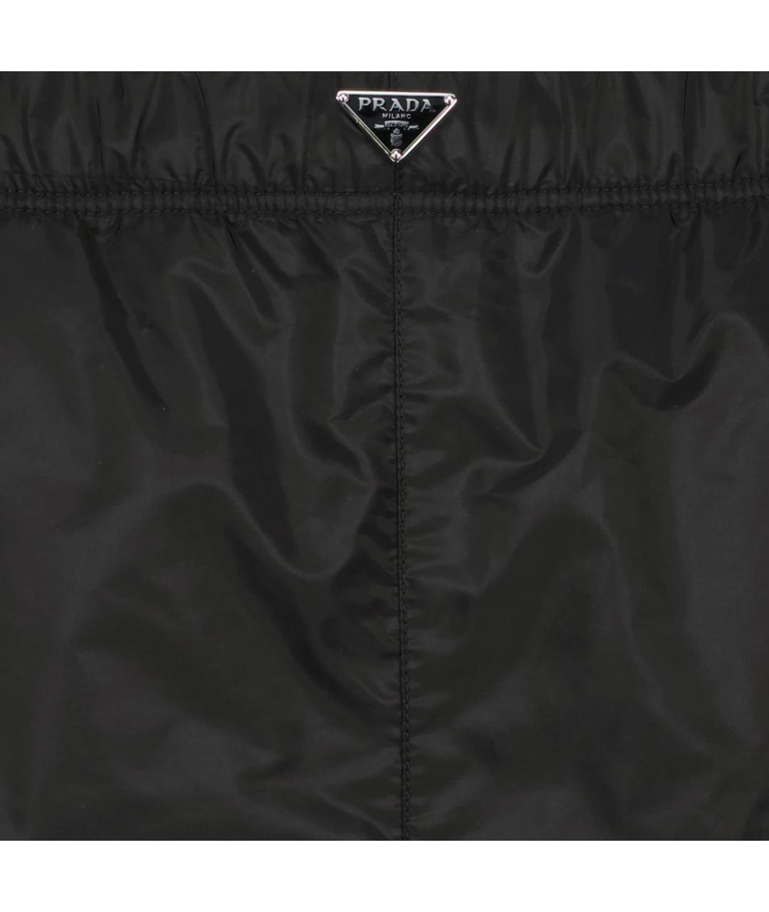 PRADA Черные полиамидовые шорты, фото 2