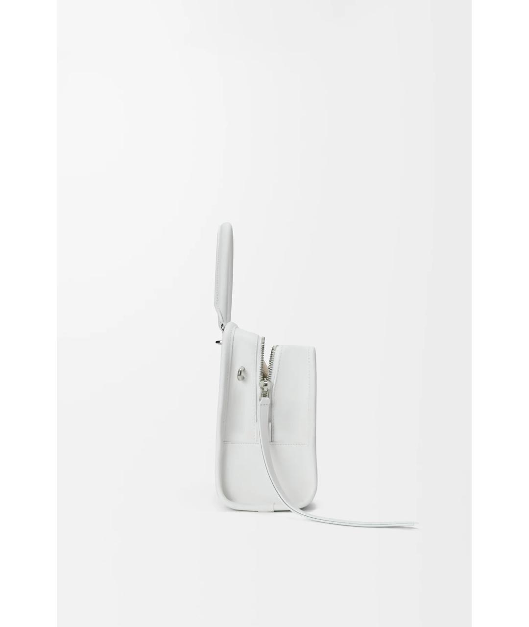 LOEWE Белая кожаная сумка с короткими ручками, фото 4