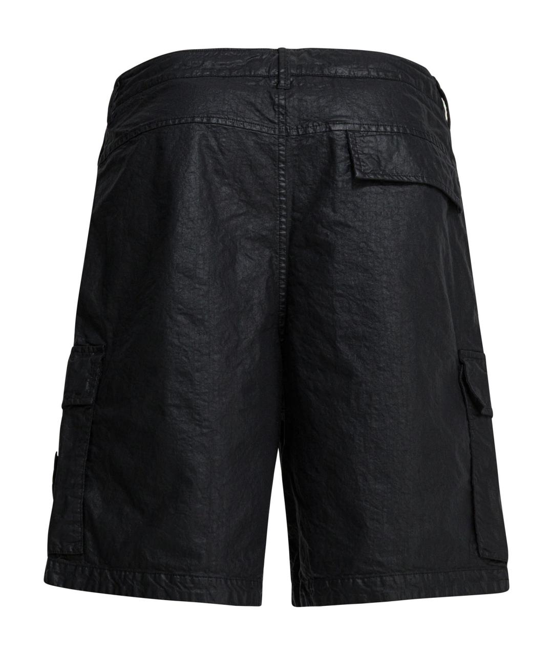 STONE ISLAND Черные полиамидовые шорты, фото 2